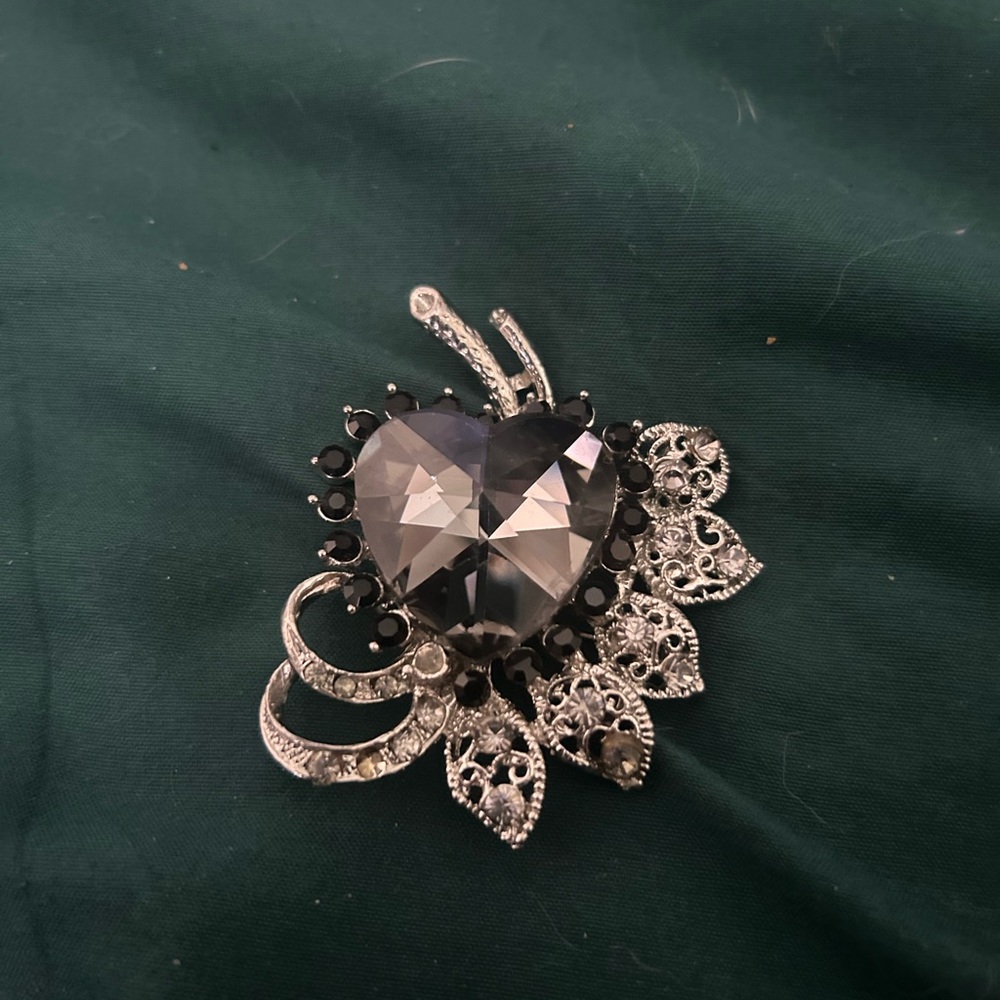 Heart shaped brooch